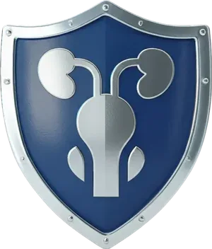 P-Protect shield logo representing prostate health support